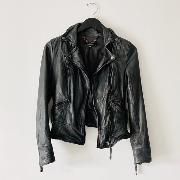 Muubaa biker leather jacket